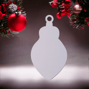 Christmas Light Bulb Sublimation Ornament Blanks
