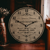 Personalized Years In Business Anniversary Clock