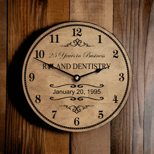 Personalized Years In Business Anniversary Clock