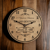 Personalized Years In Business Anniversary Clock