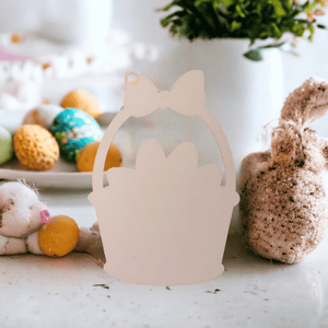 Easter Basket Sublimation Ornament Keychain Blanks