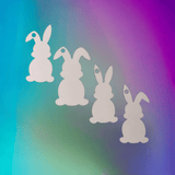 Bunny Rabbit Sublimation Ornament Keychain Blanks