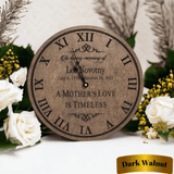 Personalized A Mother's Love Is Timeless Memorial Clock