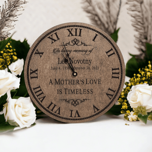 Personalized A Mother's Love Is Timeless Memorial Clock