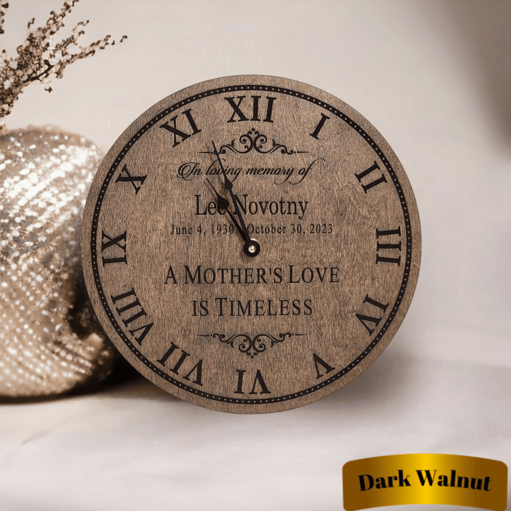 Personalized A Mother's Love Is Timeless Memorial Clock