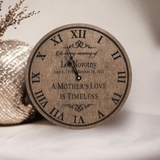 Personalized A Mother's Love Is Timeless Memorial Clock