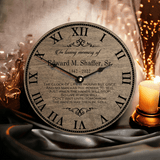 Clock of Life Personalized Memorial Clock