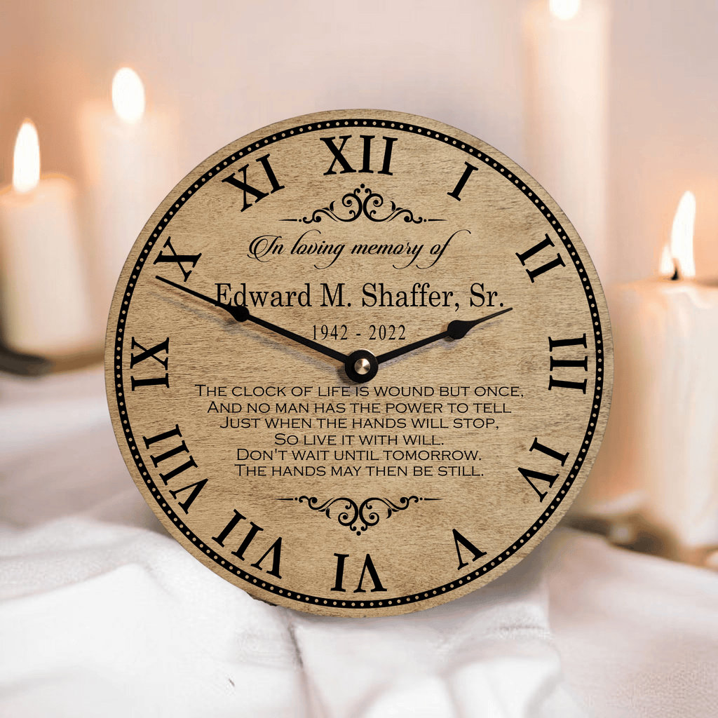 Clock of Life Personalized Memorial Clock
