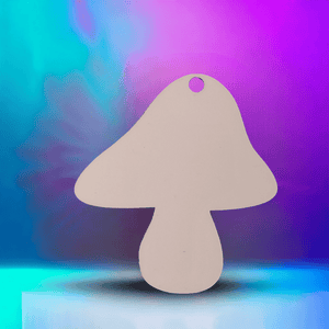 Mushroom Sublimation Ornament Keychain Blanks
