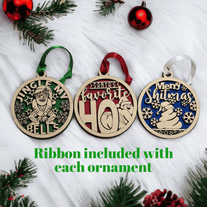 Funny Naughty Christmas Ornaments