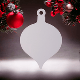 Onion Shaped Sublimation Christmas Ornament Blanks