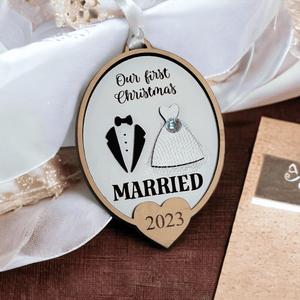 First Christmas Married Ornament 2023