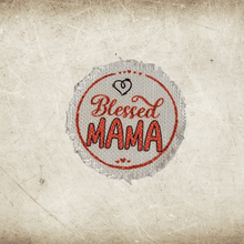 Load image into Gallery viewer, Pink Mom Frayed Sublimation Hat Patches - Designodeal
