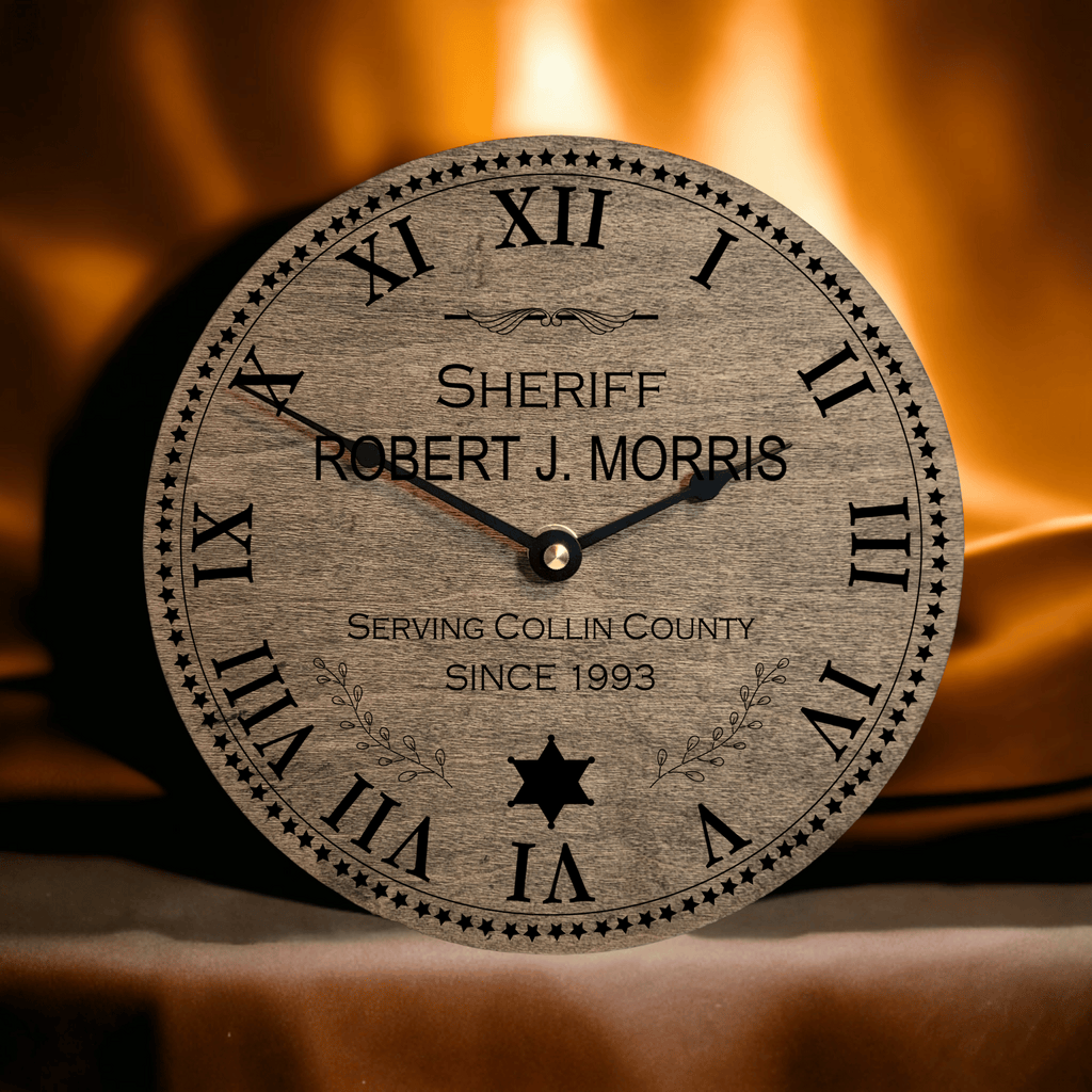 Police Officer or Public Servant Retirement Clock