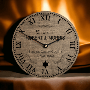 Police Officer or Public Servant Retirement Clock