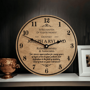 Personalized Retiring Dentist or Doctor Retirement Clock