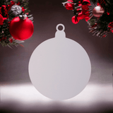 Standard Round Christmas Ornament Sublimation Blanks