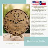 Personalized Years of Service Award Clock for Business