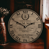Designodeal Personalized Years of Service Award Clock for Business