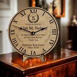 Designodeal Personalized Years of Service Award Clock for Business