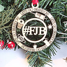 Load image into Gallery viewer, 2021 Let&#39;s Go Brandon #FJB Christmas Ornament - Designodeal

