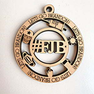 2021 Let's Go Brandon #FJB Christmas Ornament - Designodeal