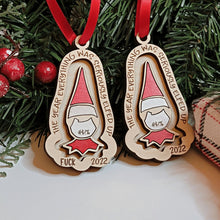 Load image into Gallery viewer, 2022 Elfed Up Christmas Ornament - Designodeal
