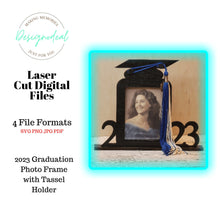 Load image into Gallery viewer, 2023 Graduation Photo Frame SVG Laser Digital Download Files - Designodeal
