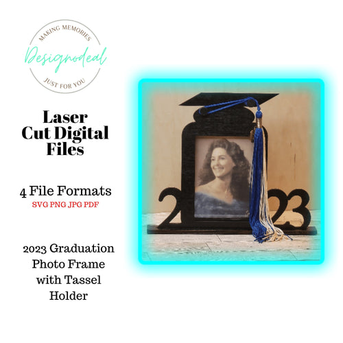 2023 Graduation Photo Frame SVG Laser Digital Download Files - Designodeal