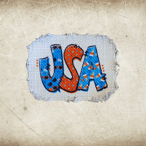 4th of July Patriotic Frayed Sublimation Hat Patches - Designodeal