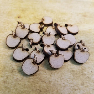 Apple Wood Stud Earring Blanks and Wood Confetti - Designodeal