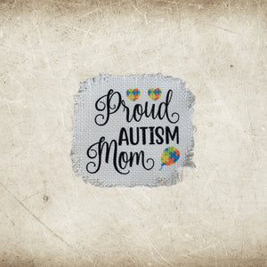 Autism Awareness Frayed Sublimation Hat Patches - Designodeal