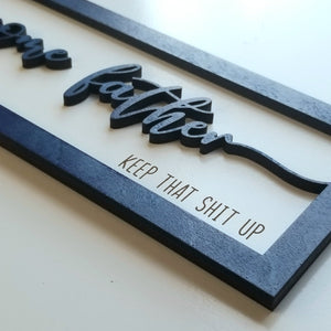Awesome Dad Keep That Shit Up Sign Gift SVG Bundle Laser Digital Download Files - Designodeal
