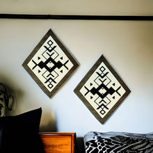 Load image into Gallery viewer, Aztec Diamond Boho Framed Sign - Designodeal
