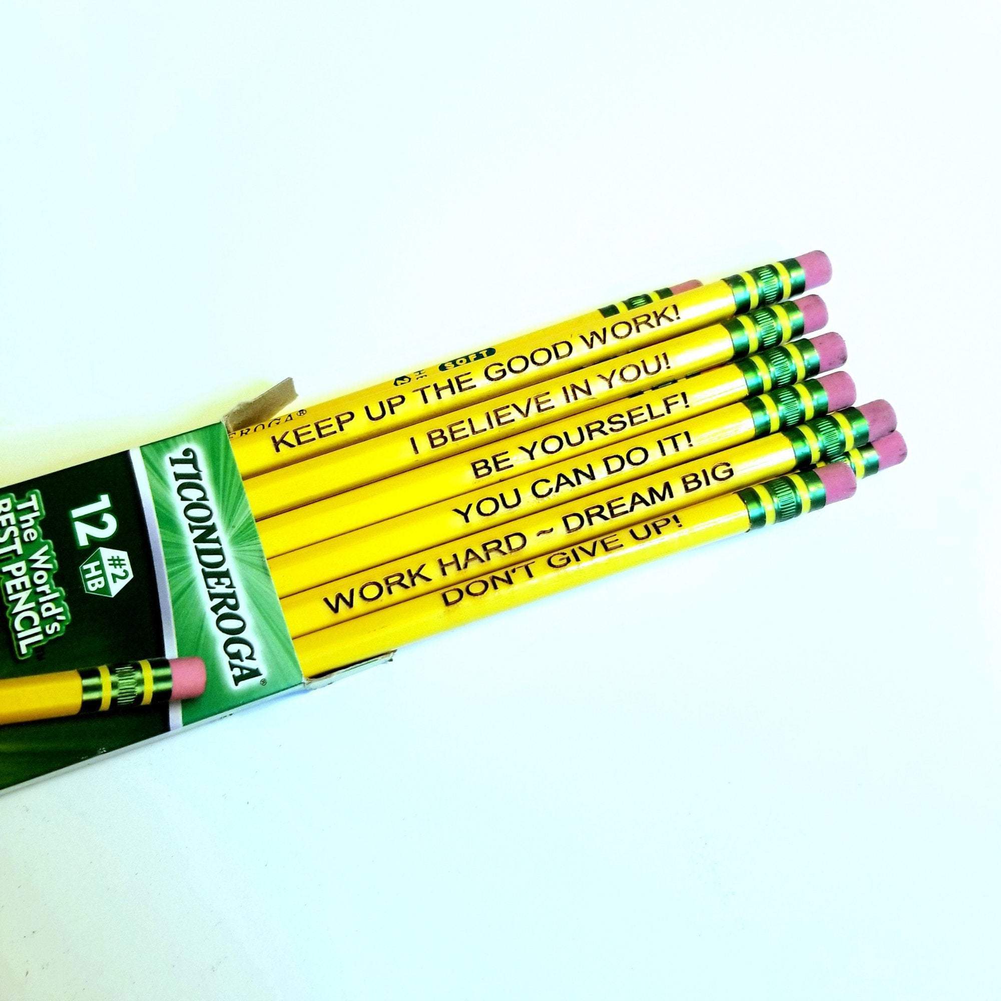Back to School Personalized Inspirational Saying Pencils for Kids - Designodeal