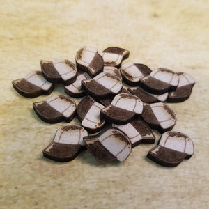 Baseball Cap Wood Stud Earring Blanks and Wood Confetti - Designodeal