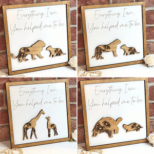 Bear Everything I Am You Helped Me To Be Sign - Designodeal
