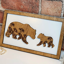 Load image into Gallery viewer, Bear Mommy &amp; Me Sign - Daddy &amp; Me Animal Sign - Designodeal
