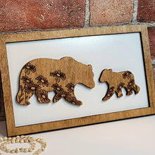 Load image into Gallery viewer, Bear Mommy &amp; Me Sign - Daddy &amp; Me Animal Sign - Designodeal
