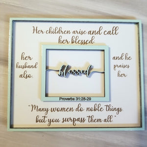 Blessed Mother Proverbs 31 Sign SVG Digital Download Files - Designodeal
