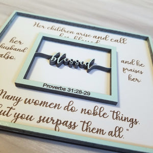 Blessed Mother Proverbs 31 Sign SVG Digital Download Files - Designodeal