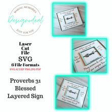 Load image into Gallery viewer, Blessed Mother Proverbs 31 Sign SVG Digital Download Files - Designodeal
