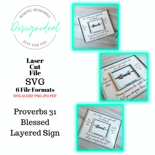 Blessed Mother Proverbs 31 Sign SVG Digital Download Files - Designodeal