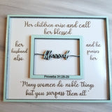 Blessed Mother Proverbs 31 Sign SVG Digital Download Files - Designodeal