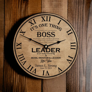 Boss, Mentor & Leader Appreciation Clock - Designodeal