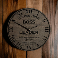 Load image into Gallery viewer, Boss, Mentor &amp; Leader Appreciation Clock - Designodeal
