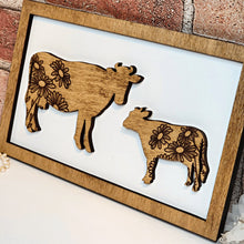 Load image into Gallery viewer, Bull Daddy &amp; Me Animal Sign - Designodeal
