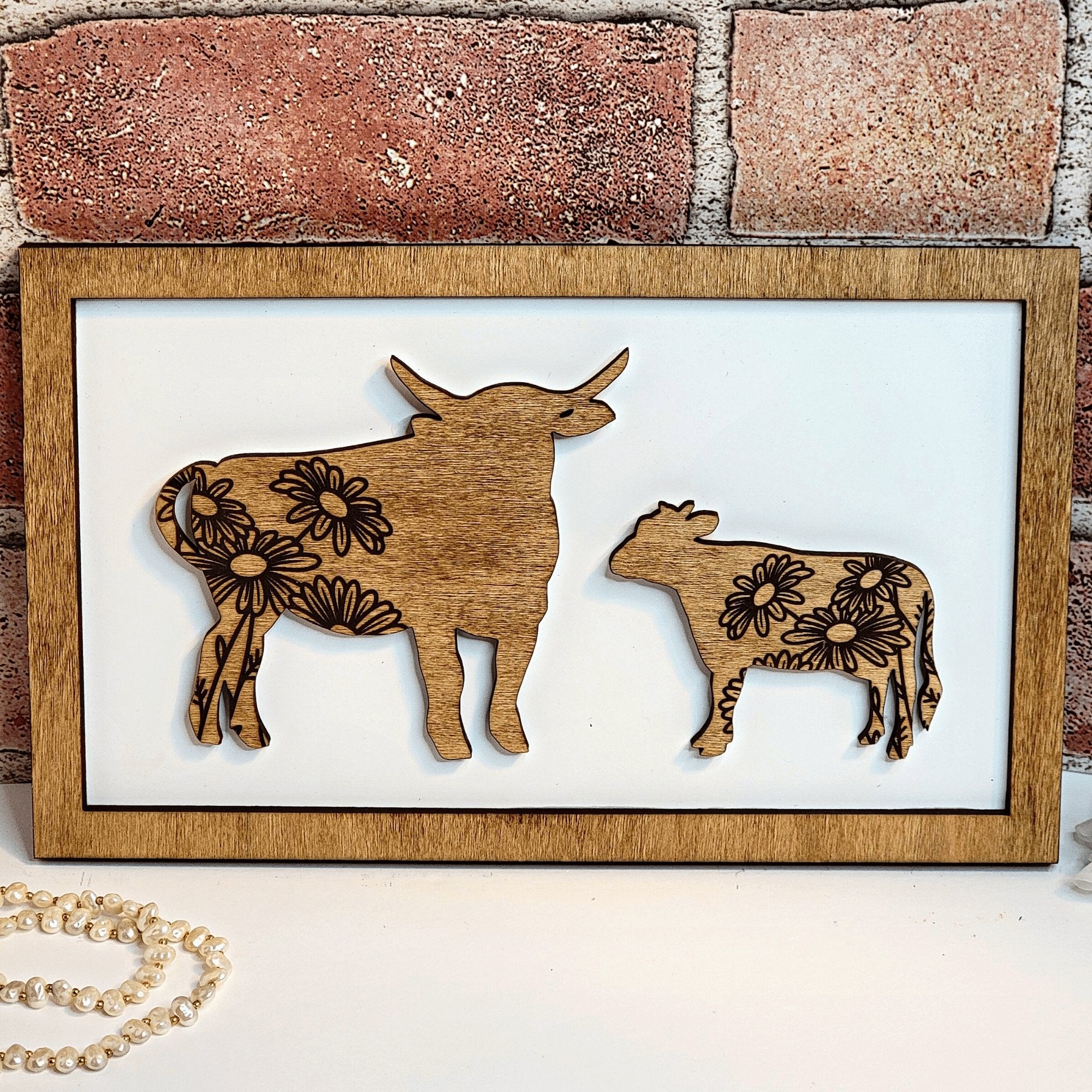 Bull Daddy & Me Animal Sign - Designodeal