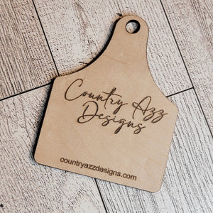 Business Branding Clothing Wood Cow Tag Hang Tags - Designodeal