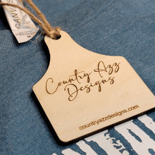 Load image into Gallery viewer, Business Branding Clothing Wood Cow Tag Hang Tags - Designodeal
